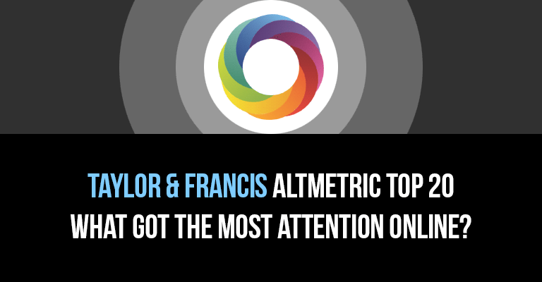 a banner with the Altmetric donut and text